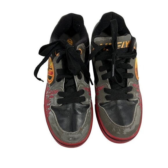 Heelys Motion plus sneaker multicolor Grey Black Flames Size Youth 5 - Picture 1 of 10
